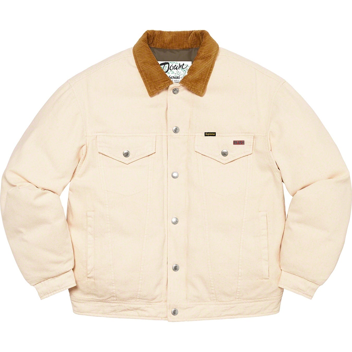 Supreme®/Schott® Canvas Down Trucker Jacket view 9